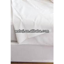 hôtel blanc égyptien polyeseter coton linge de lit tissu